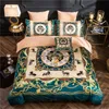 Роскошные зеленые зимние дизайнерские постельные принадлежности Belvet Queen king-size одеяло Крышка кровать простыня наволочки для лошади напечатанные модные дизайнеры