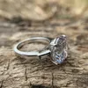 Cluster Rings Vinregem 100% 925 Sterling Silver Round Cut Citrine Gemstone Wedding Engagement Classic Women Fine Jewelry Wholesale
