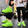 Flying Woven Korean Style Trendy Womens Men Athletic Shoes Storlek 46 Lätt och andningsbar herr Casual Sports Sho för Man Code W-G133