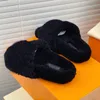 2021 Designer Slippers print Comfort Mule sandals Women Paseo Flat fashion luxury furry casual shoes wool Slide TPU Outdoor slipper Designers Slides