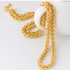 Designer halsband lyx smycken mode nickel fri kedja jewerly gul guldpläterad kedja guld