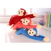 Monkey fylld Animal Monkey Toy Long Arm Tail Monkey Doll Soft Plush Toy Betyg leksaker Hemdekoration Gardiner hängande docka Q07271537871