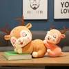 20 cm wapiti poupée en peluche jouets animaux en peluche sika cerf poupées oreiller cadeau d'anniversaire pour enfants en gros