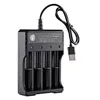 Chargeur de batterie Bmax authentique 2 3 4 emplacements Bay Lithium USB Chargers pour 18650 18350 16450 20700 21700 Batteries rechargeables 100% d'origine