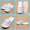 Disposable Slippers Bath Supplies El Home & Garden Nice Quality Soft One-Time Shoe White Sandals Babouche Travel Shoes Drop Delivery 2021 Op