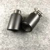 Real Matte Carbon Fiber For Universal Akrapovic Exhaust Muffler Tips Auto Car Cover Styling 1PC252x