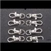 Clasps Hooks & Components Jewelry Split Clip Hook Buckle Lobster Swivel Clasp Key Ring Findings Metal Drop Delivery 2021 J50Rt