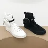 Szybkie Wysokiej Jakości Projektant Luksusowy High-Top Casual Kobiet Buty 100% Skórzana Moda Go-Go White Black Sports Lace-Up Shoe Size 35-41