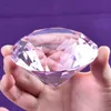 Huge 100mm Crystal Glass Diamond Paperweight Quartz Crafts Home Decor Fengshui Ornaments Birthday Wedding Party Souvenir Gifts Q0525