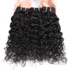 Pacotes de cabelo de onda de água brasileiros com onda de água de fechamento Cabelos humanos com fechamento de 8-28 polegadas de extensão de cabelo virgem de onda de água