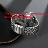 Watch Bands 22mm Stainless Steel Curved End Bead Of Rice Band Strap Fit For SKX 007 Deli22