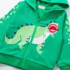 Mudkingdom Jungen Hoodies Kinder Frühling Herbst Kleidung Dinosaurier Reißverschluss Mantel Kinder Sweatshirt Baby Kleidung 210615