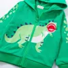 Mudkingdom Ragazzi Felpe con cappuccio Bambini Primavera Autunno Vestiti Dinosauro Cappotto con cerniera Felpa per bambini Abbigliamento per bambini 210615