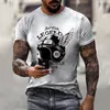 Summer New Mens T Shirts Overdized Loose Clothes Vintage Short Sleeve Fashion America Route 66 Letters Printed o Collared Tshirt205h