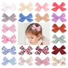 Grampos de cabelo recém-nascidos de cabelos arco de algodão, 5inch bebê Boat Barrettes infantil Baby Knotbow Hairpins Crianças Meninas Headwear