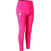 Modelando calças de ioga cor de cor sólida Mulheres de alta cintura esportes usam leggings elástico fitness lady Outdoor70957770