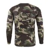 Taktisk militär kamouflage T Shirt Män Andas Snabbtork US Army Combat Full Sleeve Fitness Streetwear Multicam T-shirts 210716
