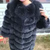 Женский меховый женский женский искусственный 2023 бренд высочайший качественный натуральный пальто