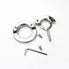 8 Sizes Cockrings Top Stainless Steel Penis Pendants with Egg Separate Rod Cock Bondage Ring Scrotum Pendant Ball Stretchers Testi3220698