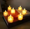 Led traan drop thee lichten partij decoratie vlamloze votief kaarsen batterij geëxploiteerd nachtlampje warm wit geel flikkerend langdurig
