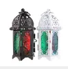 2021 Classic Marockan Style Candle Holder 8.3 * 7.2 * 16.5cm Votive Iron Glass Candlestick Candle Lantern Home Wedding