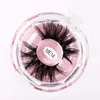 1 Pair 25mm False Eyelashes Diamond Transparent Crystal Eye Lash Box Thick Long Handmade Faux Mink Lashes