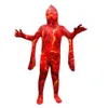 Voor Kinderen Halloween Cosplay Magma Gedrukt Kleding Uit één stuk Kostuum Cartoon Grappige Horror Prank Tight Children's Boys and Girls Jumpsuits G80DY58