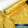 Wallcoverings 3d نمط pvc خلفيات غرفة المعيشة ماء ورق الحائط 53 سنتيمتر عرض هندسي ضوء الذهب والفضة خلفيات سعر المصنع خبير تصميم جودة