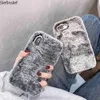 Lady Case for iPhone XS Max XR X 11 Pro Gift TPU Case Furry Fluffy Dark Wover for iPhone 6 6S 7 8 Plus Soft Phone Case