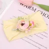 Mädchen Blumen Prinzessin Haarschmuck Europäisch/Amerikanisch niedliche Kinder Blumen Bogen Kinder Stirnband weich breit hochelastisch Nylon Haare Seil S1161