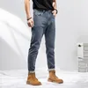 Men's Jeans 2022 Summer New Simple Casual Straight Male Blue Pants Versatile Elastic Thin Slim Pants High-quality Man clothing 28-38 Plus Size