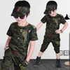 Nouveau 2019 enfants garçons vêtements d'été ensembles t-shirt et short survêtement de sport pour garçons ensemble 4 6 8 9 10 12 ans X0802