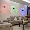 Luz de teto LED moderno 3W RGB Scoce de parede downlights para galeria de arte decoração frente varanda lâmpada pórtico luzes corredores luminária de iluminação