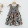 Baby meisjes mouwloze afdrukken jurken kinderen zomer kinderen meisje prinses kleding 210429