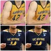 Nik1 NCAA College UC Irvine Anteaters Basketball Jersey 0 JC Butler 1 Devin Cole 2 Max Hazzard 3 Robert Cartwrigh Custom Stitched
