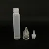 10 ml 15 ml 30 ml de reabastecimiento de reabastecimiento de reabastecimiento suave Contenedor de almacenamiento de aceite con tapa de cristal Lápiz de humo translúcido en forma de botellas de cebo largo