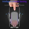 R2 10W Wireless Car Charger Automatic Clamping Fast Charging Car Phone Holder for iPhone 12 11 8 For Samsung Mobile Phone