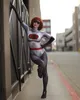 3d tryckt röd elastigirl superhero cosplay barn vuxen kostym bodysuit kostym halloween party jumpsuits