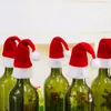 Jul bestick hatt nyår 2022 julklapp porslin gaffel kniv hållare väska juldekorationer för hemmiddag bord dekor
