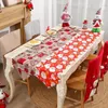 Stoviglie usa e getta Runner da tavolo Pregevole fattura 7 stili Comodo e divertente panno decorativo natalizio