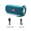 TG280 Bluetooth Speaker Portable Solar Laddning Högtalare Trådlös Mini Kolumn 3D 10W Stereo Musik Surround Support FM / TF Bass ljudlåda med LED-ficklampa