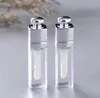 3ml ABS plastic lip glaze empty tube hot silver mini bottle transparent homemade gloss