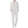 Style chinois hommes costumes 2020 automne nouvelle mode broderie ensemble classique mâle col montant Blazers et pantalons X0909