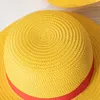 قبعات القبعات الطفل قبعة قطعة واحدة لوفي قبعة من القش للأطفال تأثيري أنيمي واللباس الوالدين والطفل أداء الشمس الظل