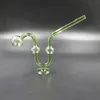 Tuyau en verre de style serpent Tuyaux de brûleur à mazout Tabac Dab Rig Bong Narguilé Shisha Eau pour la fumée