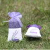Partihandel 50st Organza Väskor Lavendelpåpar Lila Gauze Bag Garderobe Sweet Bursa Bag Bil DIY Tillbehör Smycken Förpackning Bröllopsgåvor