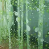 Curtain & Drapes Voile Window For Children Room Living Floral Pattern Sheer Panel Curtains Fabric #P2