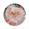 Koreaanse lente en zomer nieuwe kinderaccessoires zeven kleuren stippen verlichten roze garen grote boog haarspeld meisjes hoofdtooi hoofdtooi