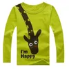 Giraffe Jongens T-shirts Bottom Shirts Kinderen Tee Shirts Tops Baby Jongen Kleding Meisjes Blouses 100% Katoenen Jersey 210413