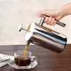 350ml kahve kapları manuel Fransız basın kahveleri üreticisi paslanmaz çelik yalıtımlı kahve pres-sotu presce francaise mutfak ofis kahvehanesi zl0022